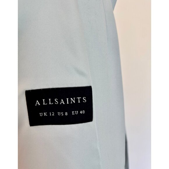 All Saints Aleida Lightweight Tri Blazer & Pants - Iced Blue - US8/UK12 - NWT - Picture 10 of 11